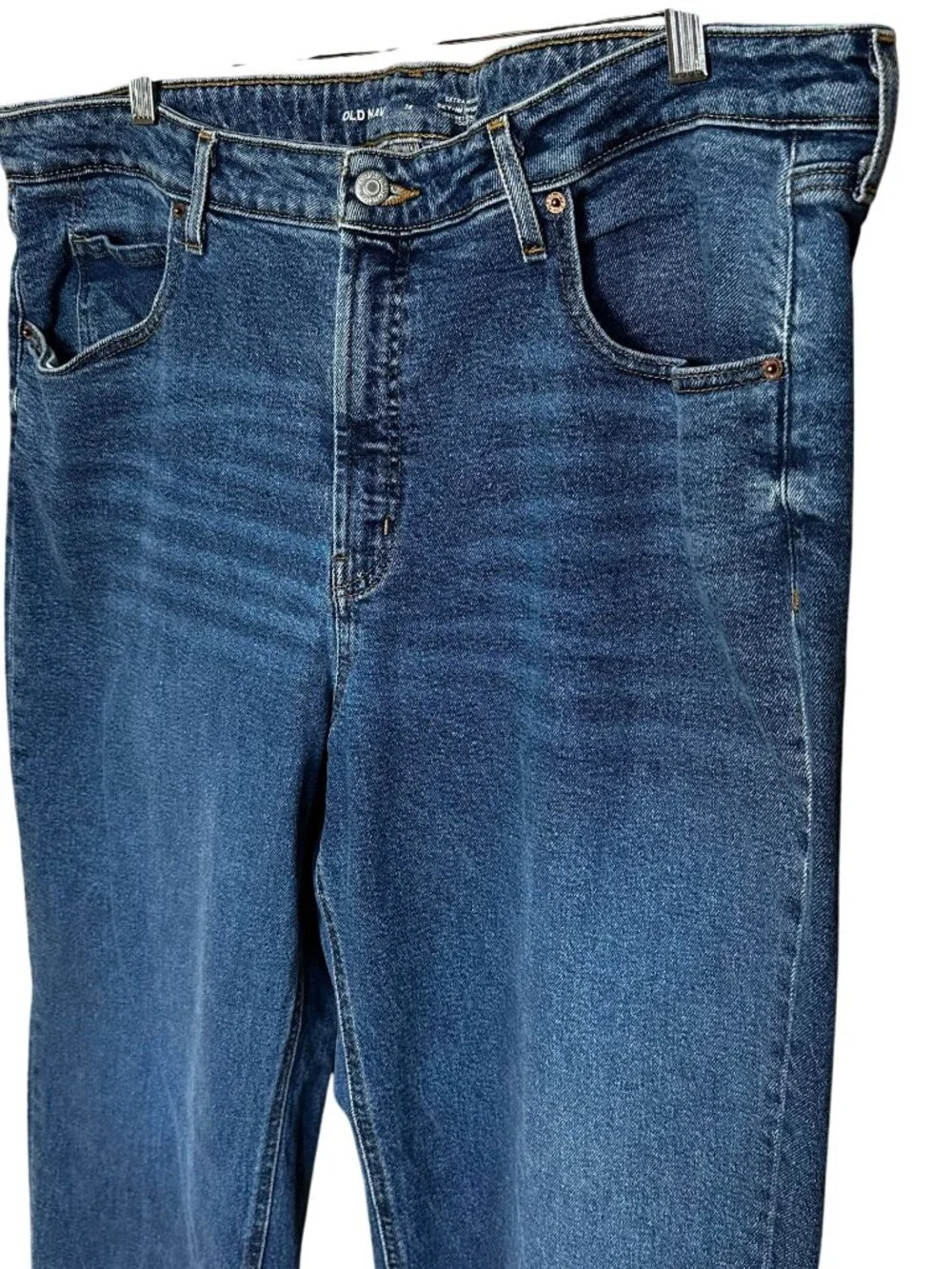 Old Navy Sky-Hi Wide Leg Jeans Plus Size 18 High Rise Medium Wash Stretch